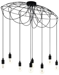 Eglo 43322 - Luster na lanku HOGSMILL 8xE27/40W/230V