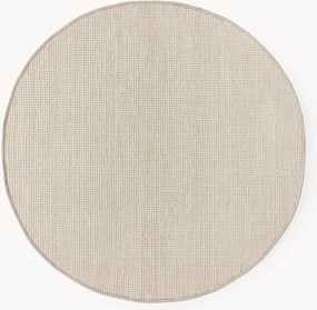 Okrúhly ručne tkaný vlnený koberec Amaro