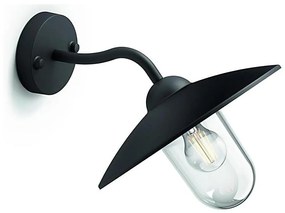 Philips 01643/30/PN - Vonkajšie nástenné svietidlo HAMMOCK 1xE27/60W/230V