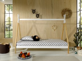 XXXLutz DOMČEKOVÁ POSTEĽ, 90/200 cm biela, farba borovice MID.YOU - Detské izby - 001315004102