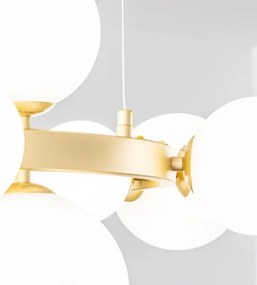 Brilagi - LED Luster na lanku MILLA 15xG9/3W/230V zlatá/biela