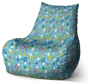 Sablio Sedací vak Bean Cumlíky a hviezdy - 60 x 70 x 70 cm