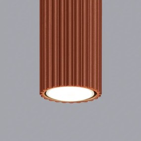 Sollux SL.1629 - Bodové svietidlo KARBON 1xGU10/10W/230V 60 cm červená