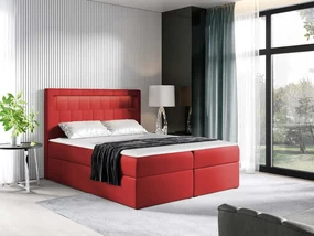 Kontinentálna posteľ Artemis, Rozmer postele: 180x200, Dostupné poťahy: ekokoža Soft 011 (čierna)