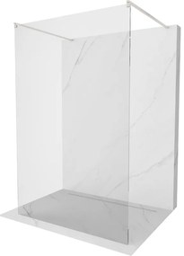 Mexen Kioto, sprchová zástena Walk-In 120 x 200 cm, 8mm číre sklo, brúsená oceľ profil, 800-120-002-97-00