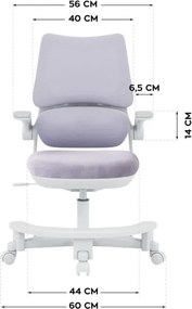 Detská otočná stolička Mark Adler Junior 5.7 Purple