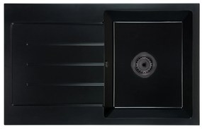 Kuchynský drez Ruxom (čierna) (s 3 otvormi pre batériu) (L). Vlastná spoľahlivá doprava až k Vám domov. 1066422