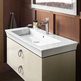 DURAVIT White Tulip umývadlo na skrinku s otvorom, s prepadom, 1050 x 490 mm, biela, 2363100000