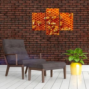 Obraz - Medový plást (90x60 cm)