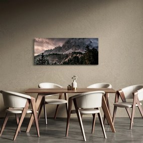 Obraz skalnatých hôr (120x50 cm)