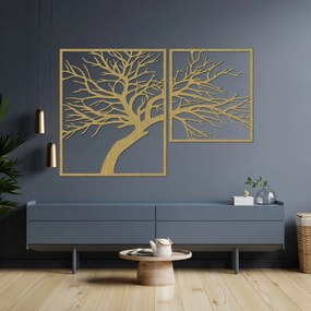 Dvojdielny drevený obraz Strom života – harmónia a elegancia | SENTOP PR0221
