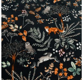 Sada mikroplyšových obliečok THE FOX AND THE HARE tmavozelené + obliečka mikroplyš SOFT 180x200 cm biele, dvojlôžko