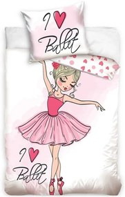 Bavlnené posteľné obliečky Sladké sny malej tanečnice - 100% bavlna Renforcé - 70x90 cm + 140x200 cm