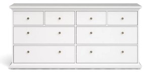 Biela nízka komoda 183x87 cm Paris – Tvilum