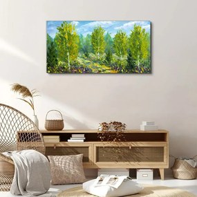 Obraz Canvas lesné maľba