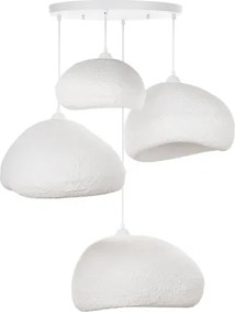 Brilagi - Závesné svietidlo WABI SABI na lanku 4xE27/40W/230V pr. 95 cm biela