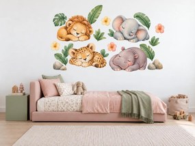 Spící safari mláďátka arch 56 x 75 cm