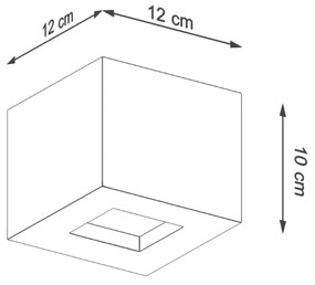 LEO Nástenné svetlo, betón SL.0991 - Sollux