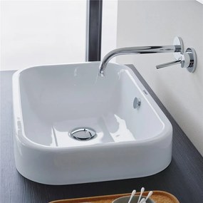 DURAVIT Happy D.2 obdĺžniková umývadlová misa bez otvoru, s prepadom, 600 x 400 mm, biela, 2314600000