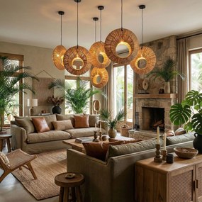 Toolight Toolight, stropné svietidlo 1xE27, APP1788-1CP, hnedá-čierna, OSW-04059