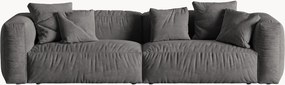 Modulárna zamatová pohovka Martina (4-miestna), Š 320 cm