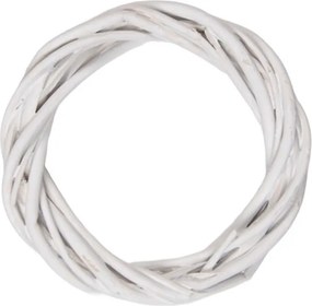Biely antik ratanový veniec Wreath Rattan XXS - Ø 10*2 cm