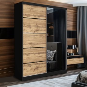 Šatníková skriňa SERENITY 133 cm dub wotan mat MBP SERENITY SZP6/0/B/DW/0/HIAL