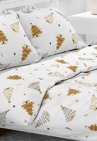 Obliečky Vianočná pohoda A/2 Bavlna 70x90 140x200 cm