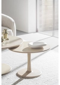 Okrúhly konferenčný stolík v dekore duba v prírodnej farbe 60x60 cm Hobart – Rowico