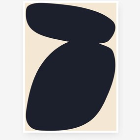 Paper Collective Plagát Solid Shapes 03 By Nina Bruun 50x70 cm