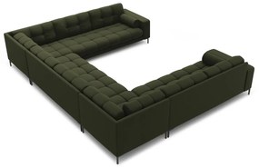 Zelená rohová pohovka do "U" Bali – Cosmopolitan Design