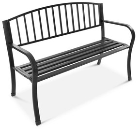 LONGWELL INDUSTRIAL LTD Záhradná lavica s operadlom, kovová konštrukcia