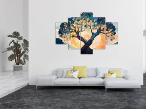 Obraz – Mozaika – slnko a strom II. (150x105 cm)