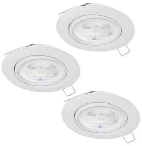 Eglo 901759 - SADA 3xLED Kúpeľňové svietidlo FAVAZZINA 1xGU10/4W/230V IP44 biela EG901759