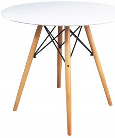 Bestent Jedálenský stôl 80cm Anello White