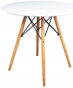 Bestent Jedálenský stôl 80cm Anello White