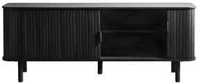Dizajnový TV stolík Parveen 160 cm čierny dub