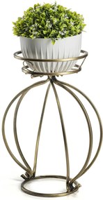 STOJAN NA KVETINÁČ VIRELLA 54X38 CM ZLATÁ