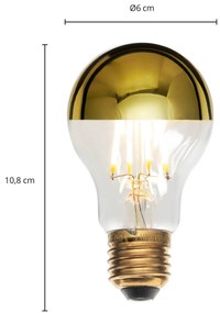 E27 3,5W LED žiarovka A60 2 700 K zlatá 2 ks
