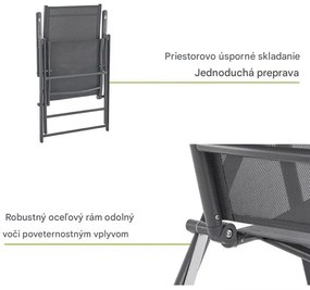 InternetovaZahrada Sada 2 kresiel Calena - antracit
