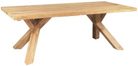 DEOKORK Záhradný teakový masívny stôl SPIDER RECYCLE (rôzne dĺžky) 200x100 cm