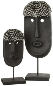 JOLIPA Čierna africká šamanská maska Variant: Väčšia