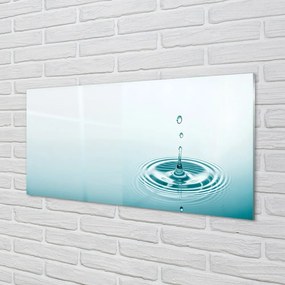 Obraz na skle Kvapka vody close-up 120x60 cm