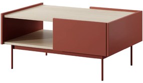 Konferenční stolek Color L97 červený/dub linea