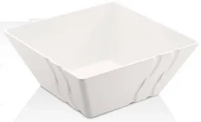 KULSAN LUXOR MELAMÍNOVÁ ŠTVORCOVÁ MISKA 30 CM BIELA