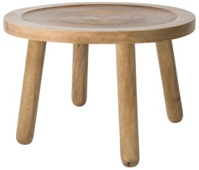 Odkladací stolík z mangového dreva Zuiver Dendron, ⌀ 60 cm