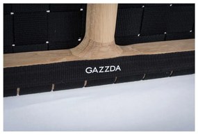 Posteľ z masívneho dubového dreva s čiernym čelom Gazzda Fawn, 180 x 200 cm