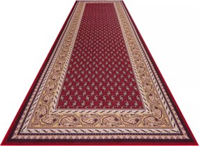 Protišmykový koberec / behúň CRYSTAL PRINT červený / zlatý
