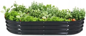 Vyvýšený záhon CANK 120 cm antracitový