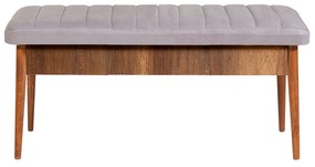 Lavica VINA I s úložným priestorom 110 cm orech/šedá